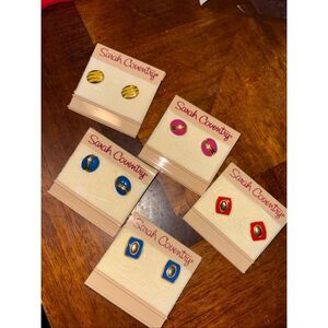 Sarah Coventry vintage costume jewelry earrings 5 sets